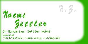 noemi zettler business card